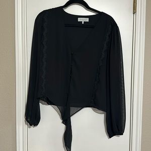 Never Worn! Black blouse with Lace details - Women’s Size XL